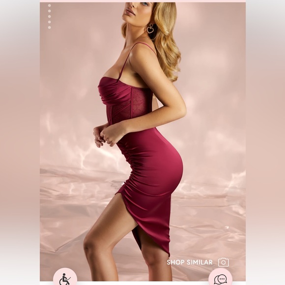 OH POLLY MIDI RED DRESS - Picture 4 of 4